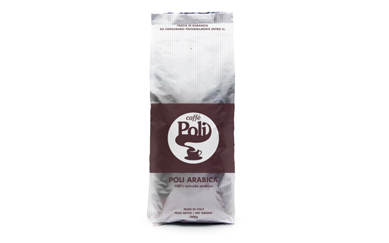 Caffè in grani Poli Arabica 100% 1kg	